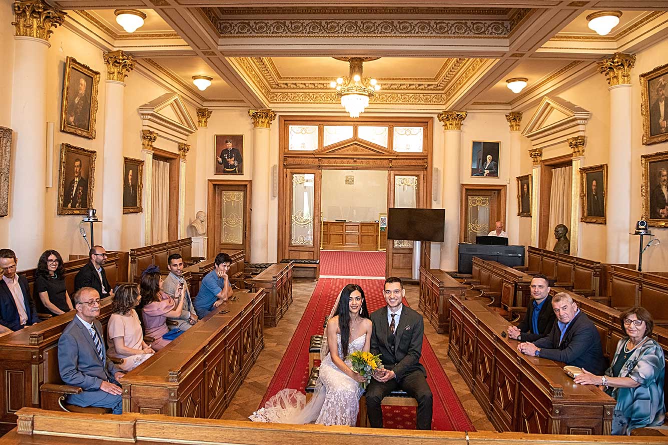 Salle des mariages, Ixelles, Belgique